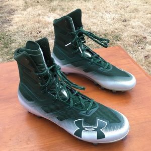 Under Armour Green Football cleats NEW